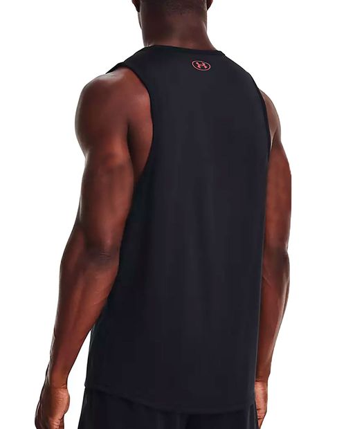 Camiseta deportiva negra estampada Under Armour para hombre