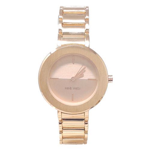 Reloj Nine West análogo metálico rose gold para mujer