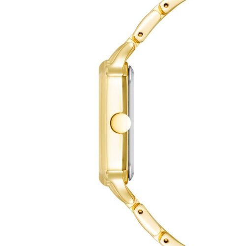 Reloj Nine West análogo de metal dorado para mujer